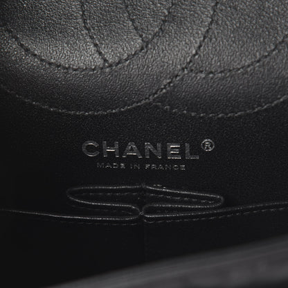 Chanel Aged Calfskin Chevron Quilted 2.55 Reissue 225 Flap So Black 7 of 8