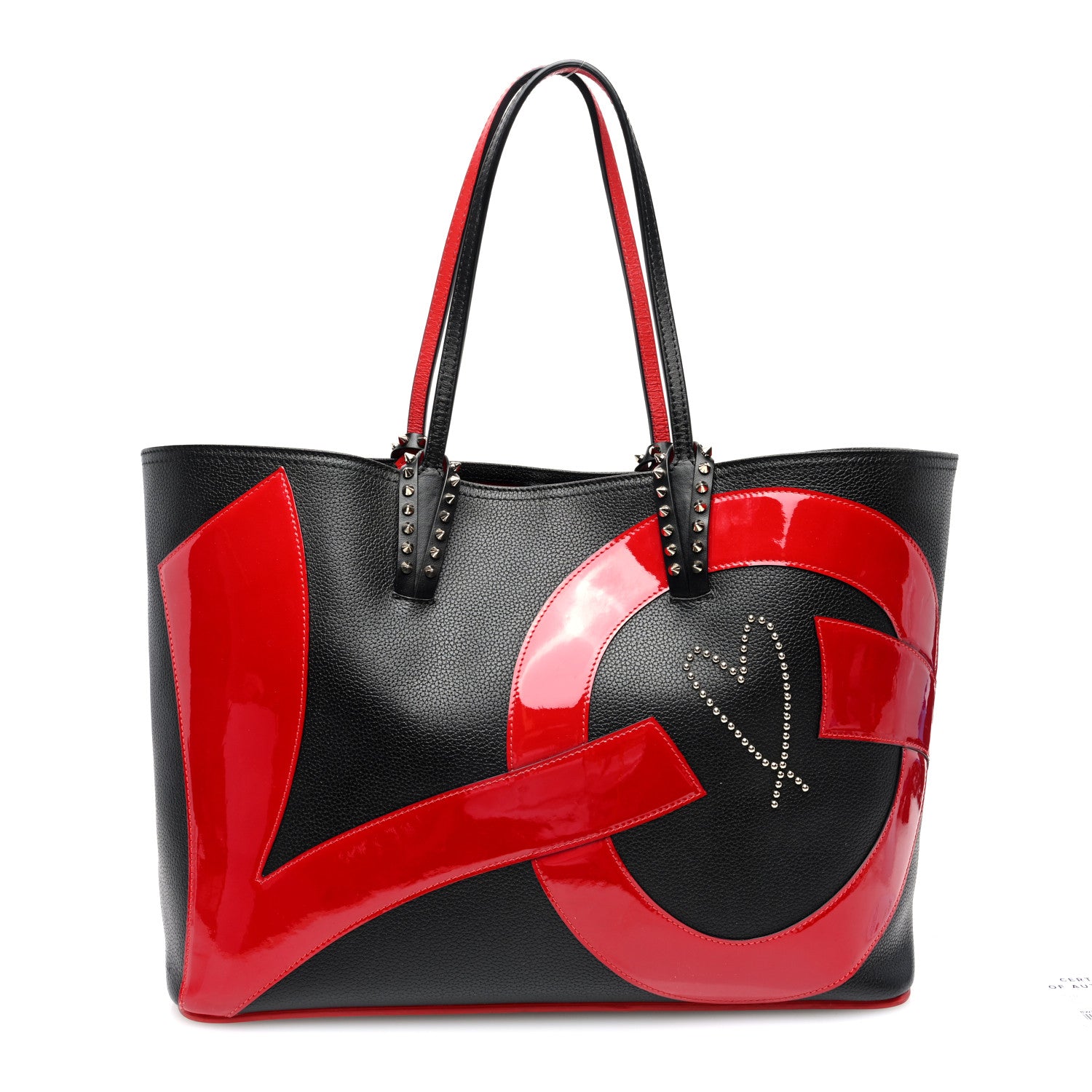 Christian Louboutin Calfskin Cabata Love Empire Paris Tote Black 1 of 10