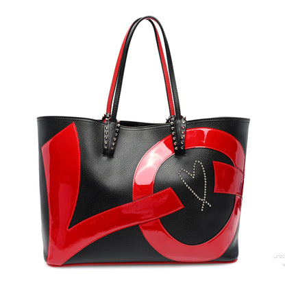 Christian Louboutin Calfskin Cabata Love Empire Paris Tote Black 1 of 10
