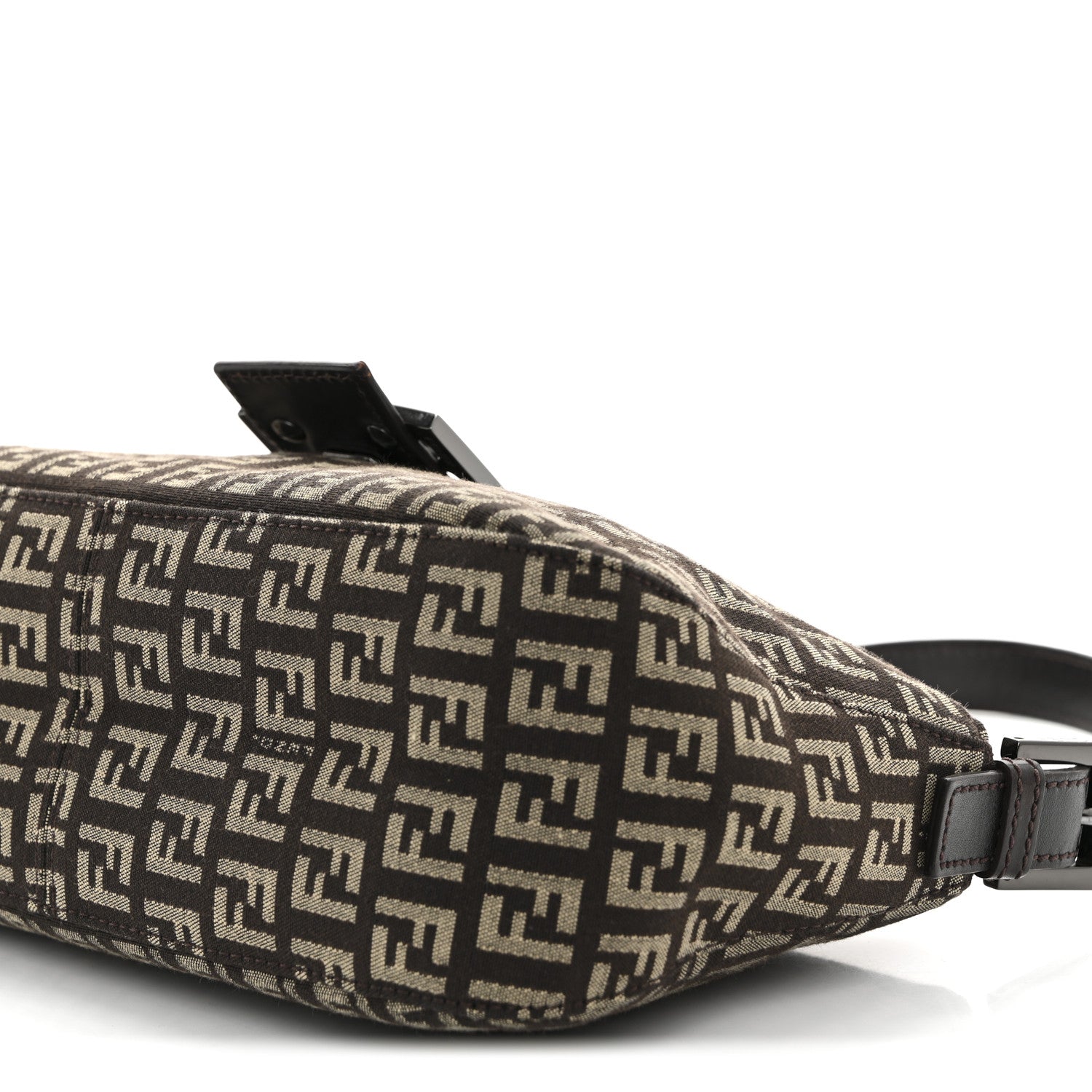 Fendi Zucchino Vitello Baguette Mogano Panna Bruciato 10 of 14