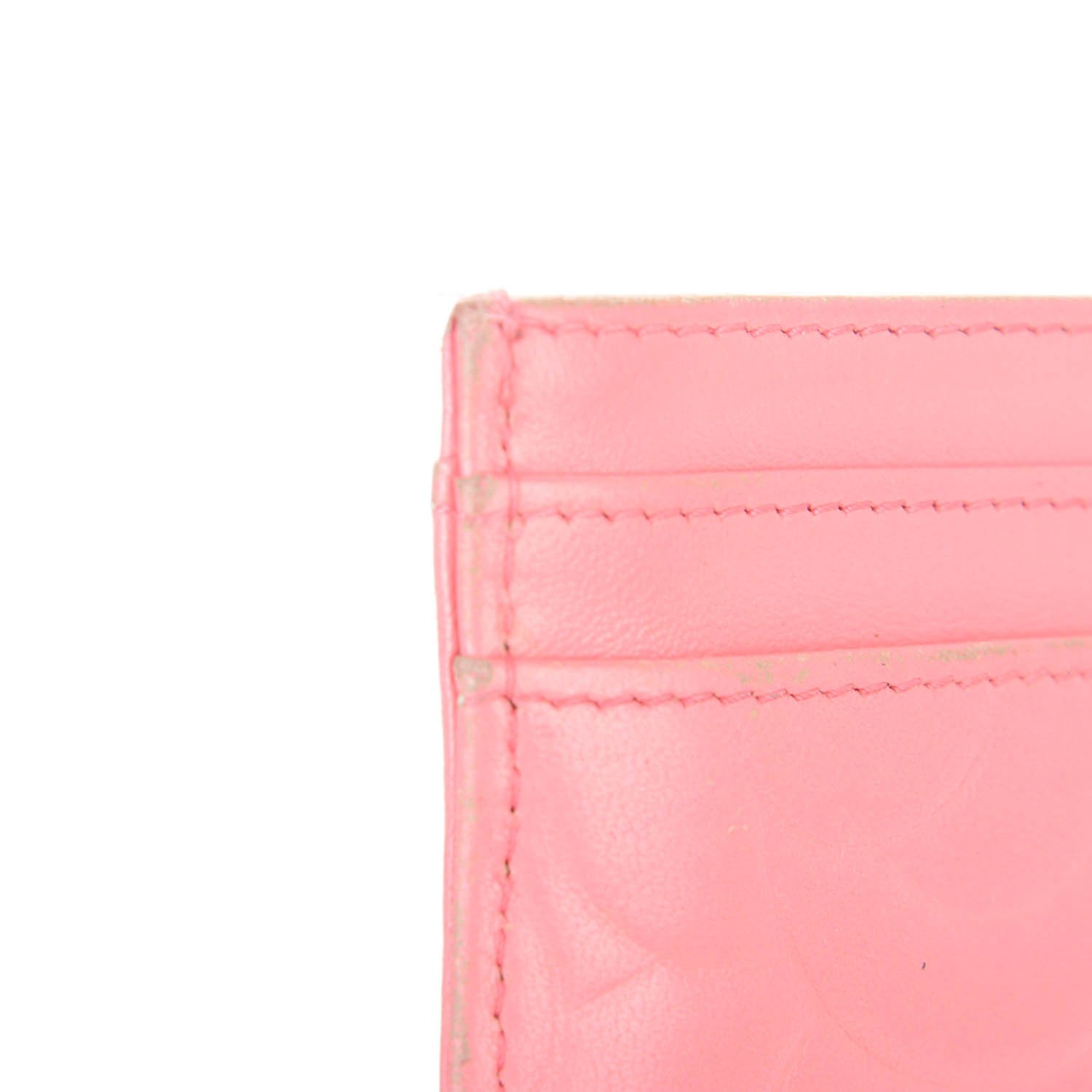 Chanel Lambskin Camellia Embossed Card Holder Pink 13 of 13