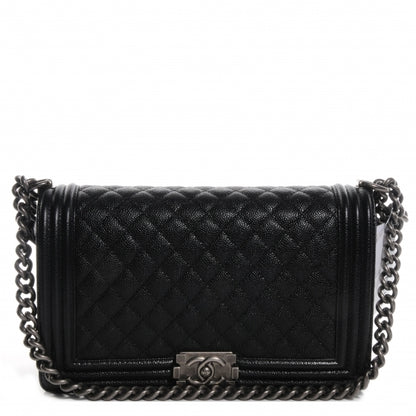 Chanel Caviar Quilted Medium Boy Flap Black 1 of 2