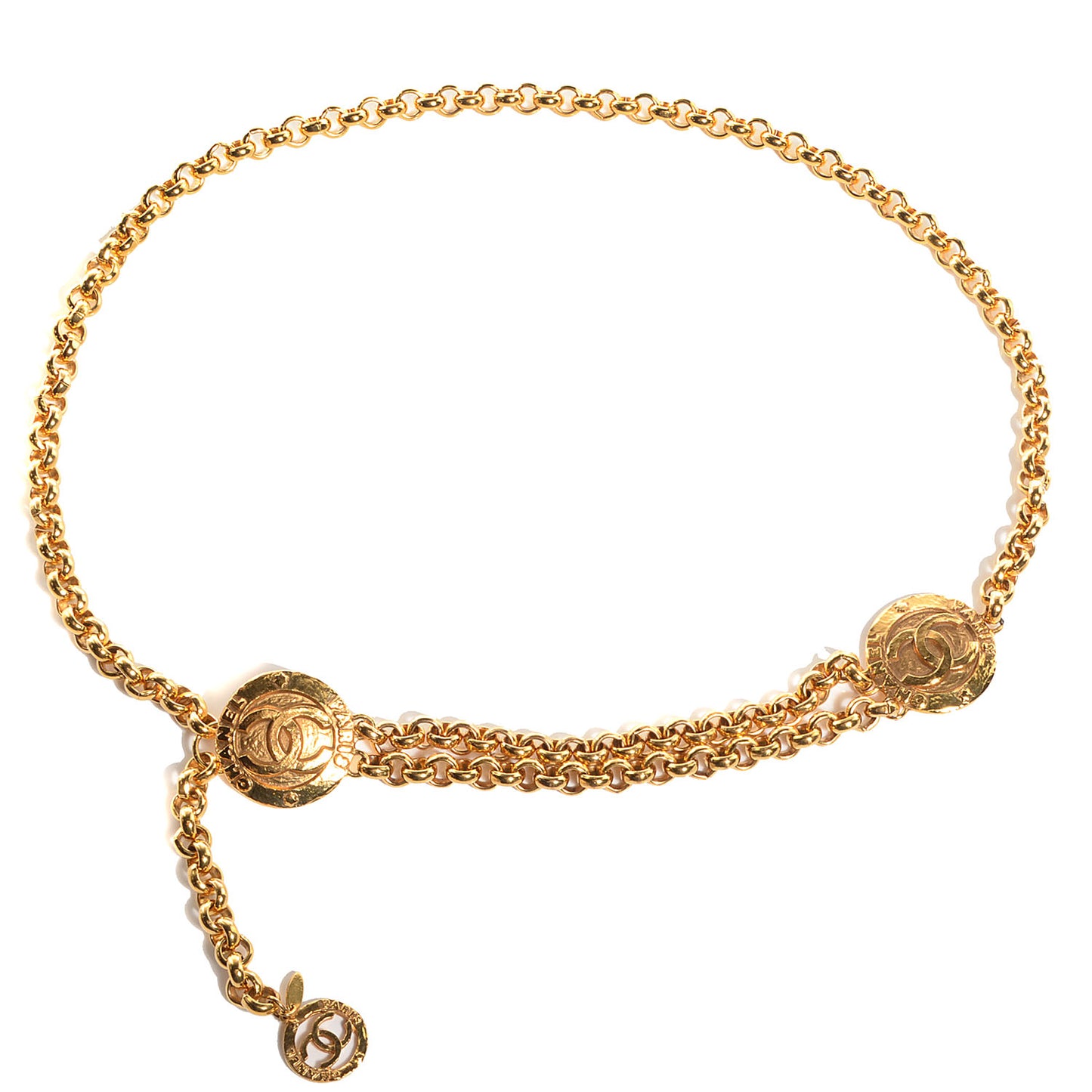 CC Coin Chain Belt Gold
