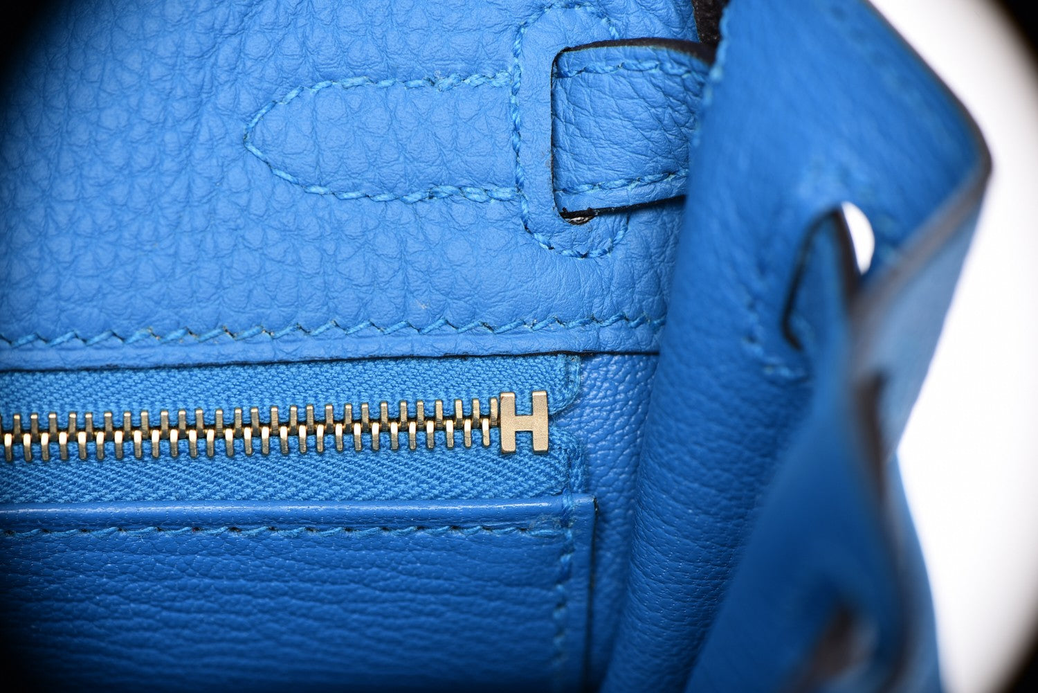 Hermes Togo Kelly Retourne 25 Bleu Zanzibar 13 of 30