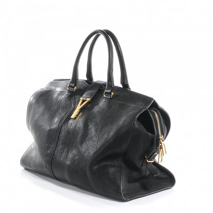 Saint Laurent Leather Large Cabas Chyc Black 6 of 8