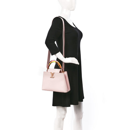 Louis Vuitton Taurillon Resin Murano Capucines BB Rose Jasmin 2 of 9