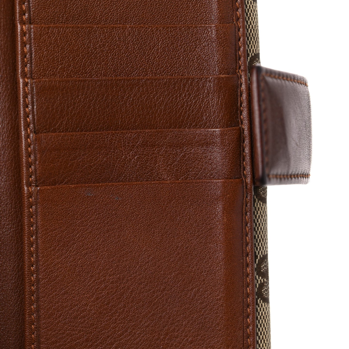 Monogram New Britt Continental Snap Wallet Dark Brown
