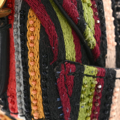 Christian Dior Canvas Embroidered Mini Saddle Bag Multicolor 13 of 13