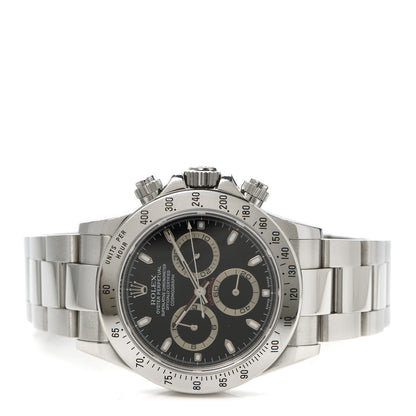 Rolex Stainless Steel 40mm Oyster Perpetual Daytona Cosmograph Watch Black 116520 2 of 5
