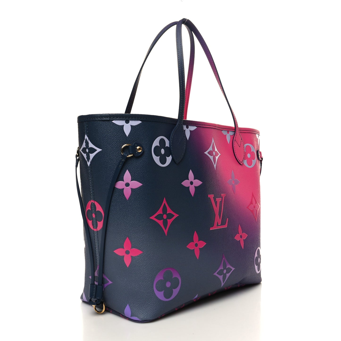 Monogram Giant Spring In The City Neverfull MM Midnight Fuchsia