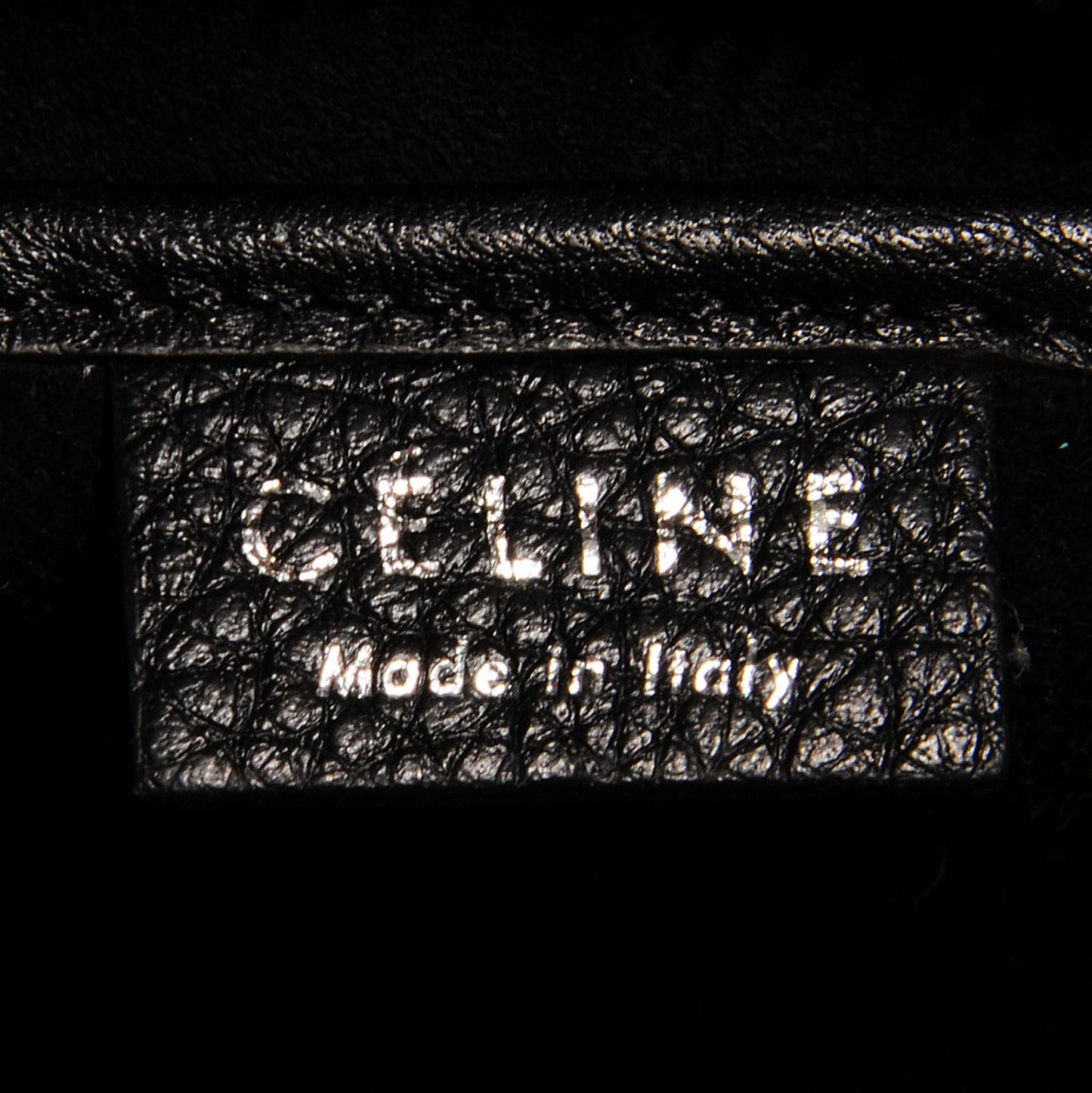 Drummed Calfskin Nano Luggage Black