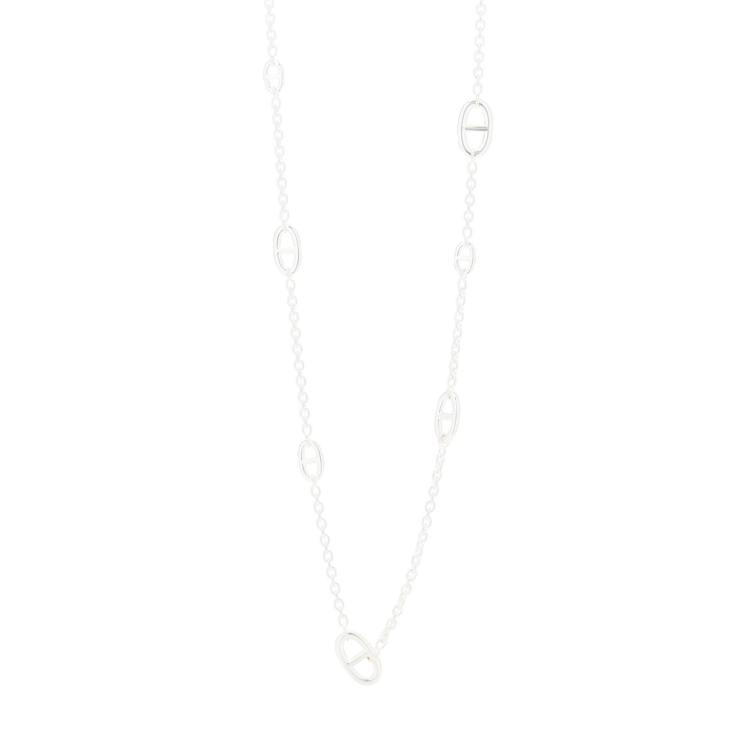 Hermes Sterling Silver Farandole Necklace 80 1 of 3