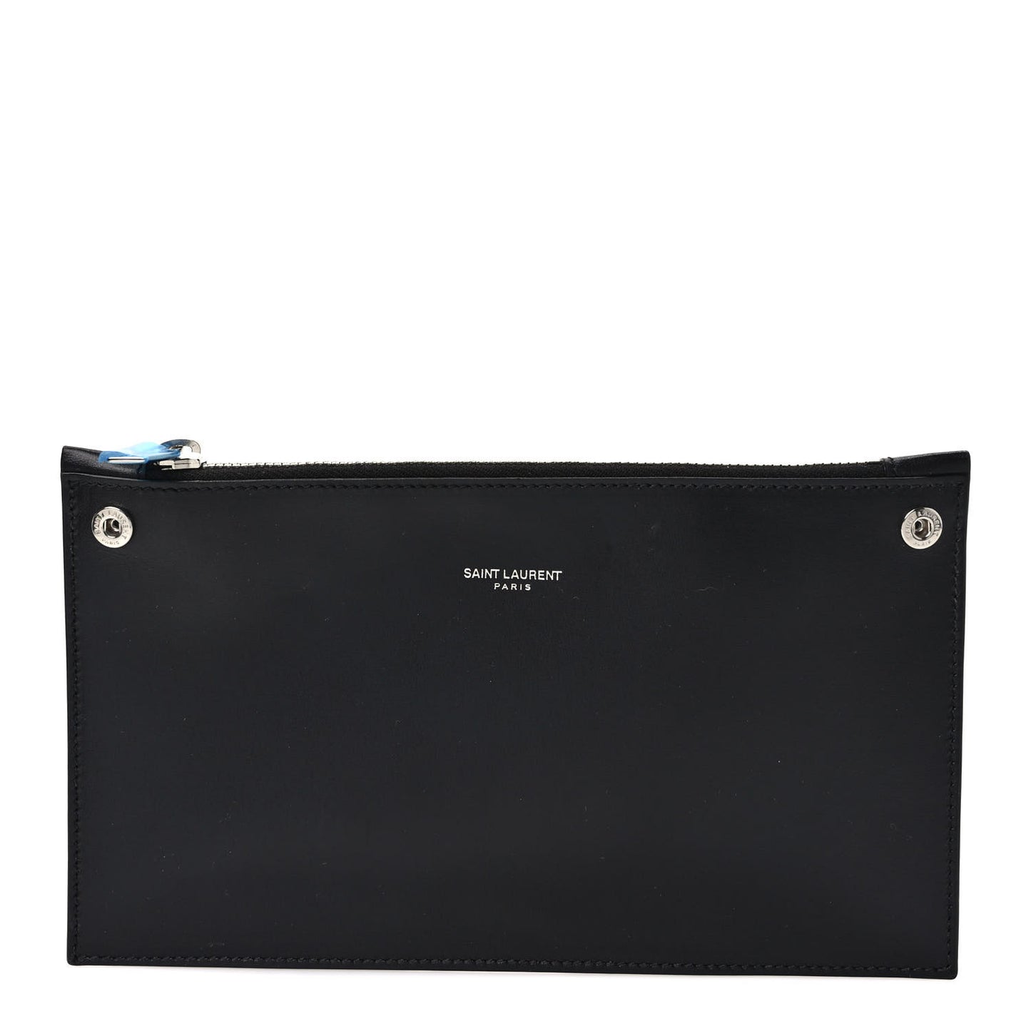 Coated Canvas Zip Pouch Black