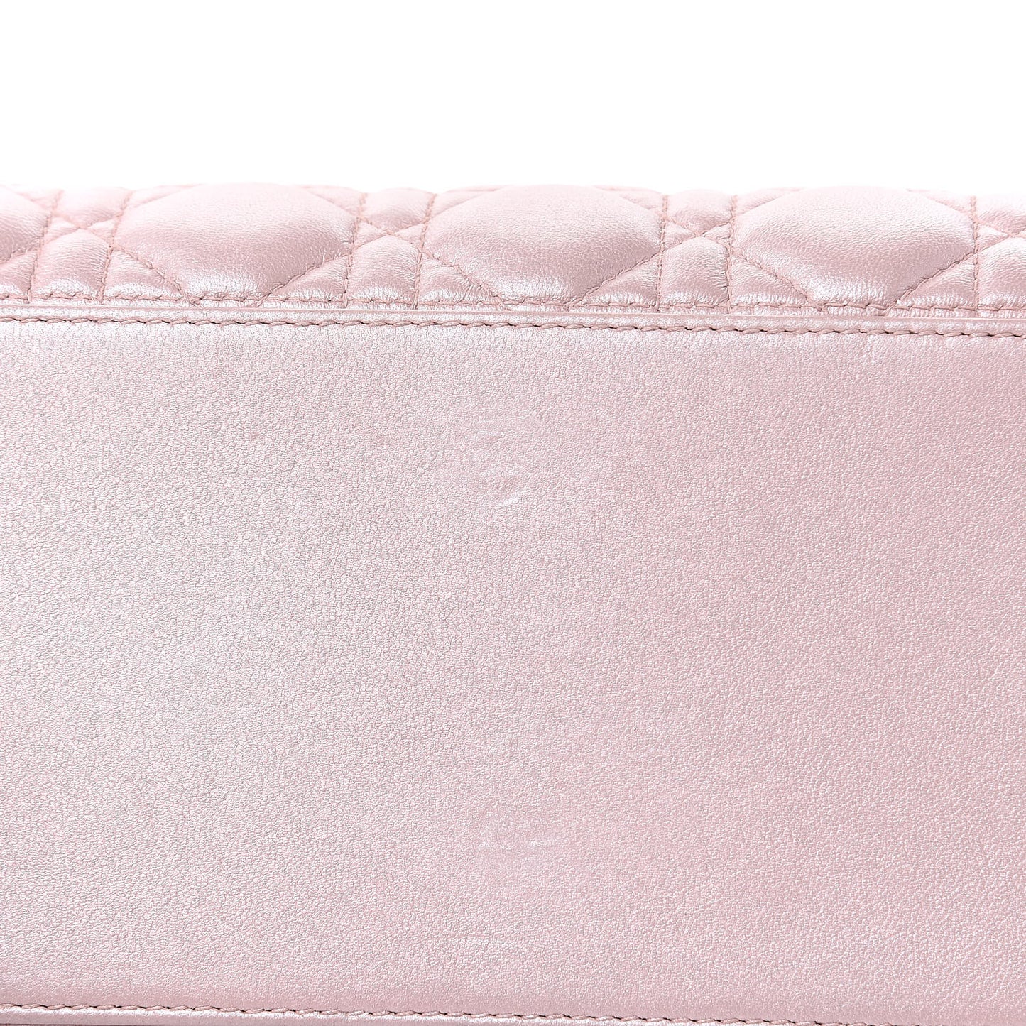Pearly Lambskin Cannage Medium Lady Dior Lotus