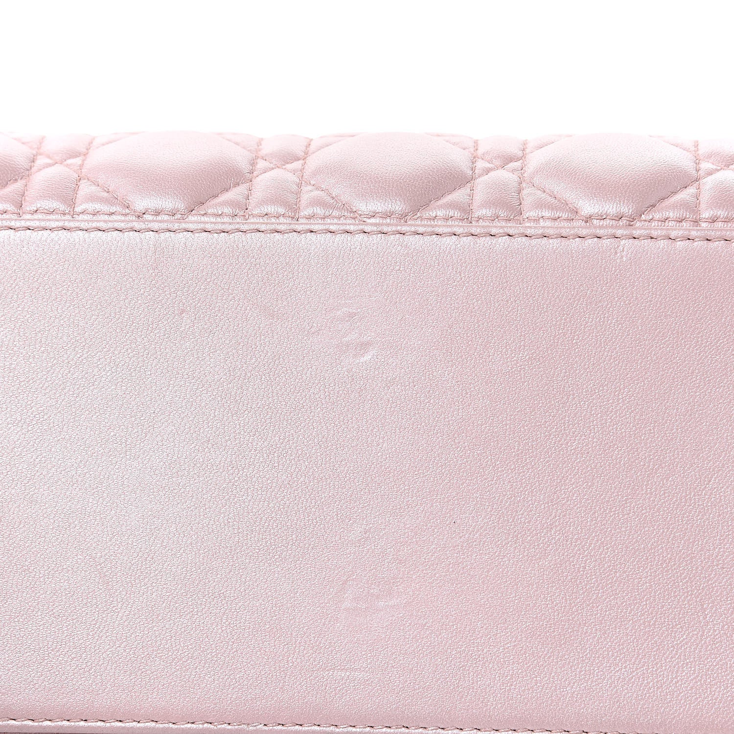 Christian Dior Pearly Lambskin Cannage Medium Lady Dior Lotus 14 of 15