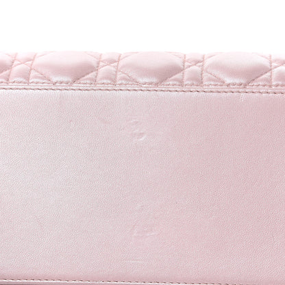 Christian Dior Pearly Lambskin Cannage Medium Lady Dior Lotus 14 of 15