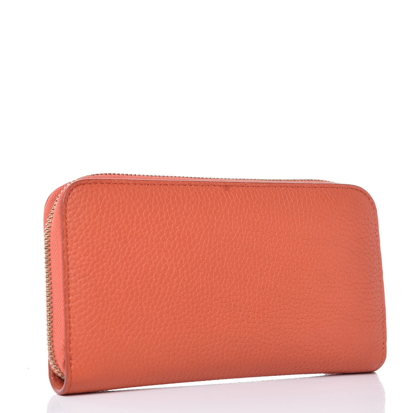 Soft Grain Elmore Zip Around Wallet Orange