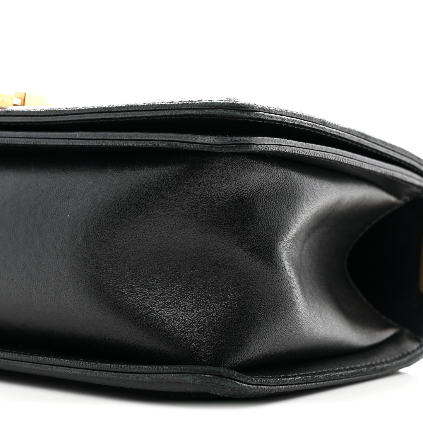 Lambskin Quilted Medium Boy Flap Black