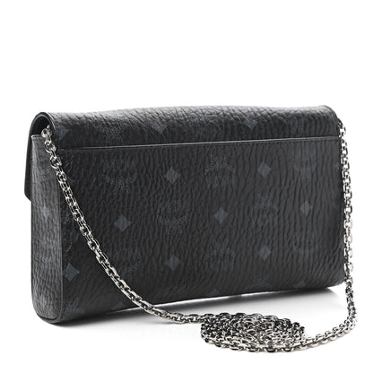 MCM Visetos Small Millie Crossbody Bag Black 3 of 12