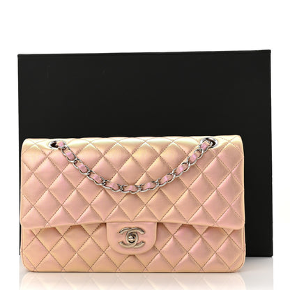 Chanel Iridescent Calfskin Quilted Medium Double Flap Pink 11 of 11