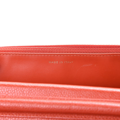 Chanel Caviar Quilted Wallet on Chain WOC Red 6 of 17