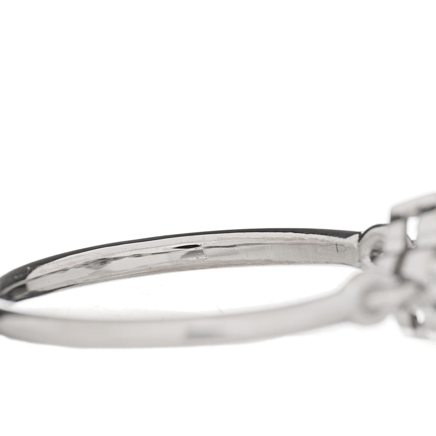 18K White Gold Diamond Hindu Floral Ring 53 6.5