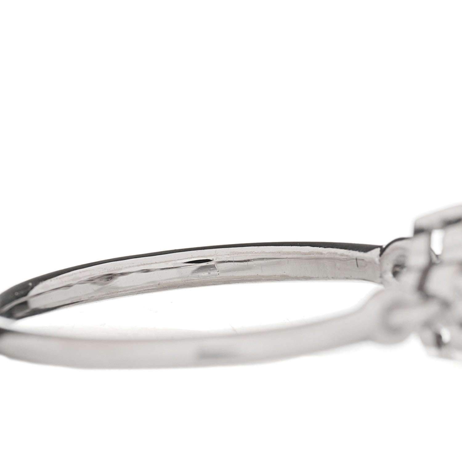Cartier 18K White Gold Diamond Hindu Floral Ring 53 6.5 4 of 4
