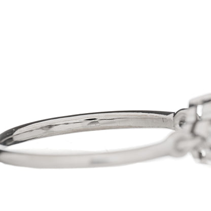 Cartier 18K White Gold Diamond Hindu Floral Ring 53 6.5 4 of 4