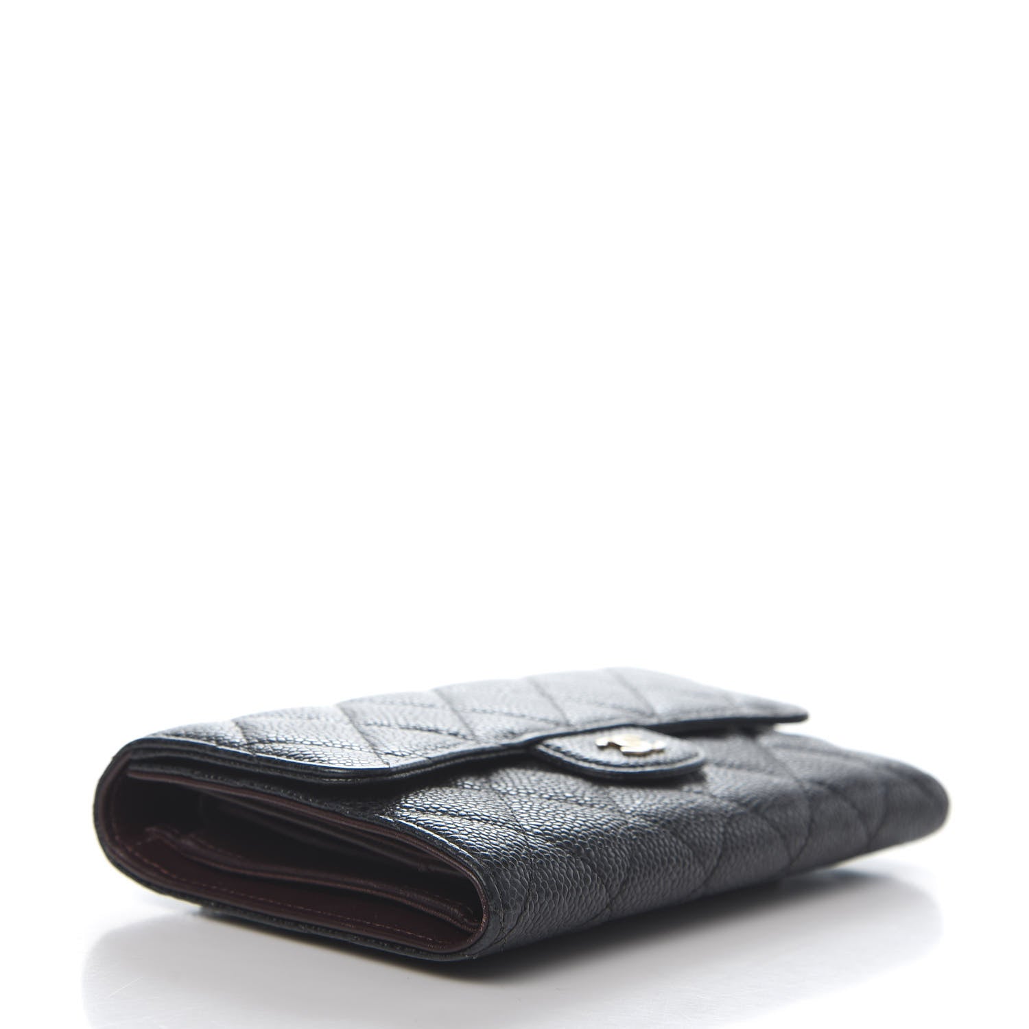 Chanel Caviar Quilted Long Flap Wallet Black 4 of 10