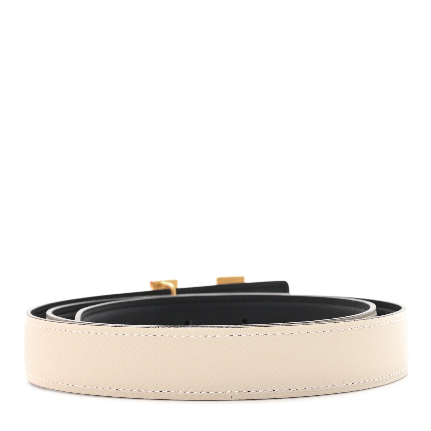 Hermes Epsom Swift 24mm Mini Constance H Belt 90 36 Craie Black 2 of 5