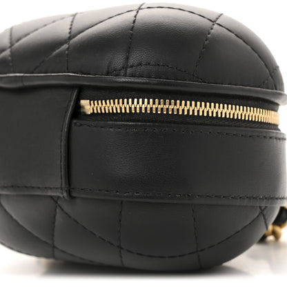 Chanel Lambskin Quilted CC Bubble Vanity Case With Chain Black 10 of 11