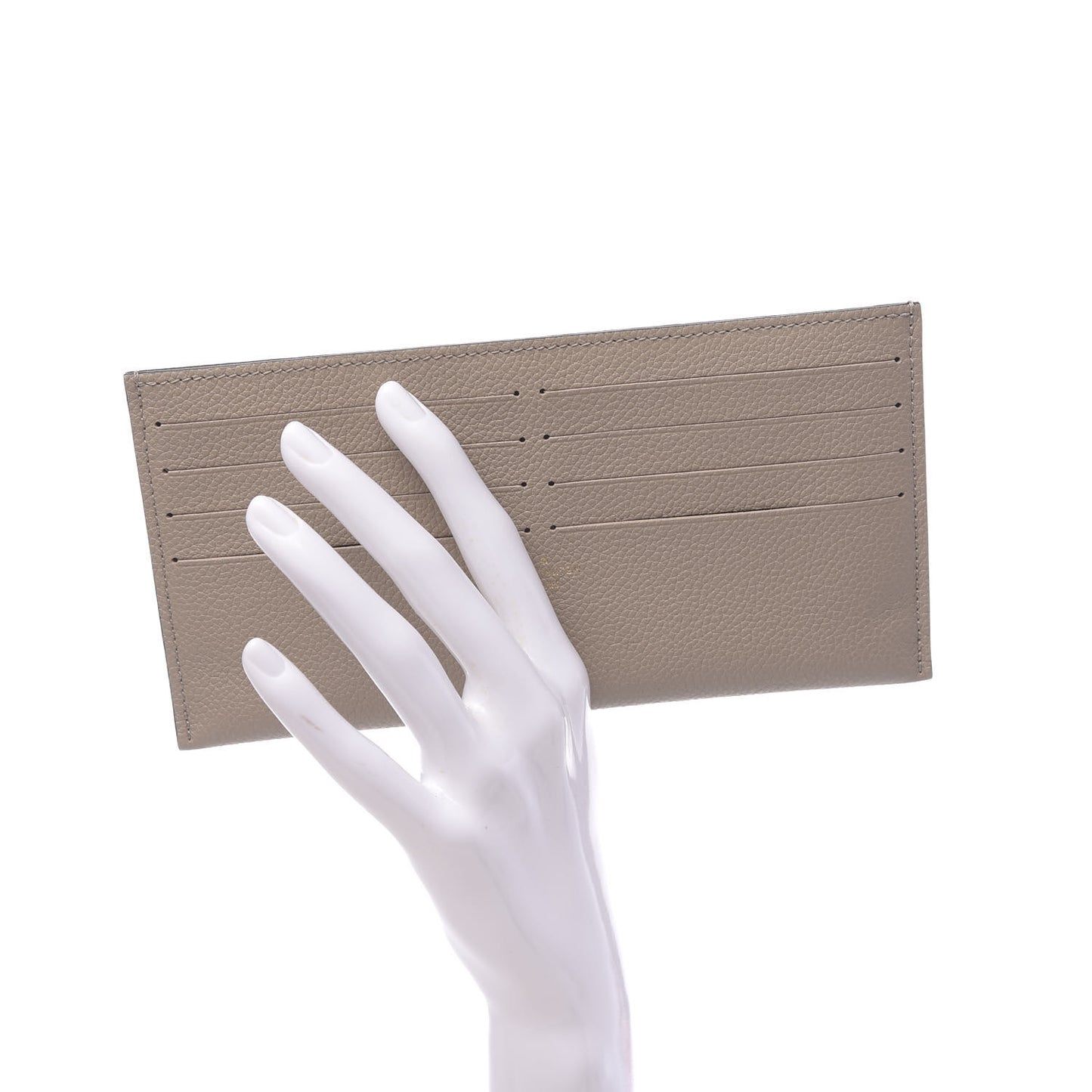 Calfskin Felicie Chain Wallet Card Holder Insert Tourterelle