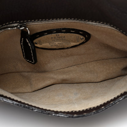 Fendi Cuoio Romano Selleria Baguette Testa di Moro 5 of 9