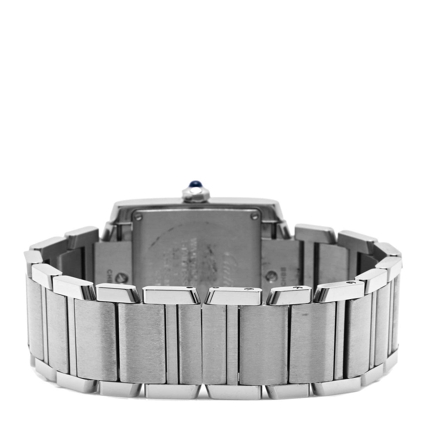 Stainless Steel Diamond Bezel 25mm Tank Francaise Quartz Watch