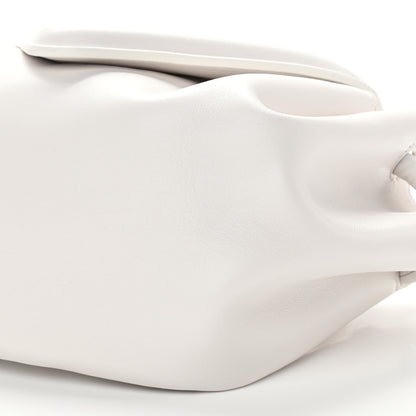 Bottega Veneta Lambskin Small Beak Triangle Flap Shoulder Bag Chalk 9 of 10