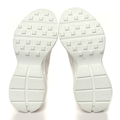 Gucci GG Supreme Monogram Mens Rhyton Sneakers 8 White 5 of 10