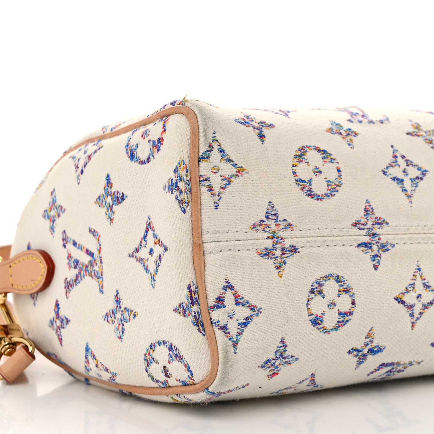 Monogram Jacquard Fabric Speedy Bandouliere 20 Multicolor Beige