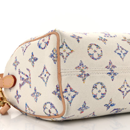 Louis Vuitton Monogram Jacquard Fabric Speedy Bandouliere 20 Multicolor Beige 8 of 11