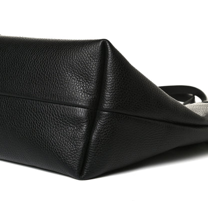 Gucci Pebbled Calfskin Bamboo Tassel Tote Black 8 of 12