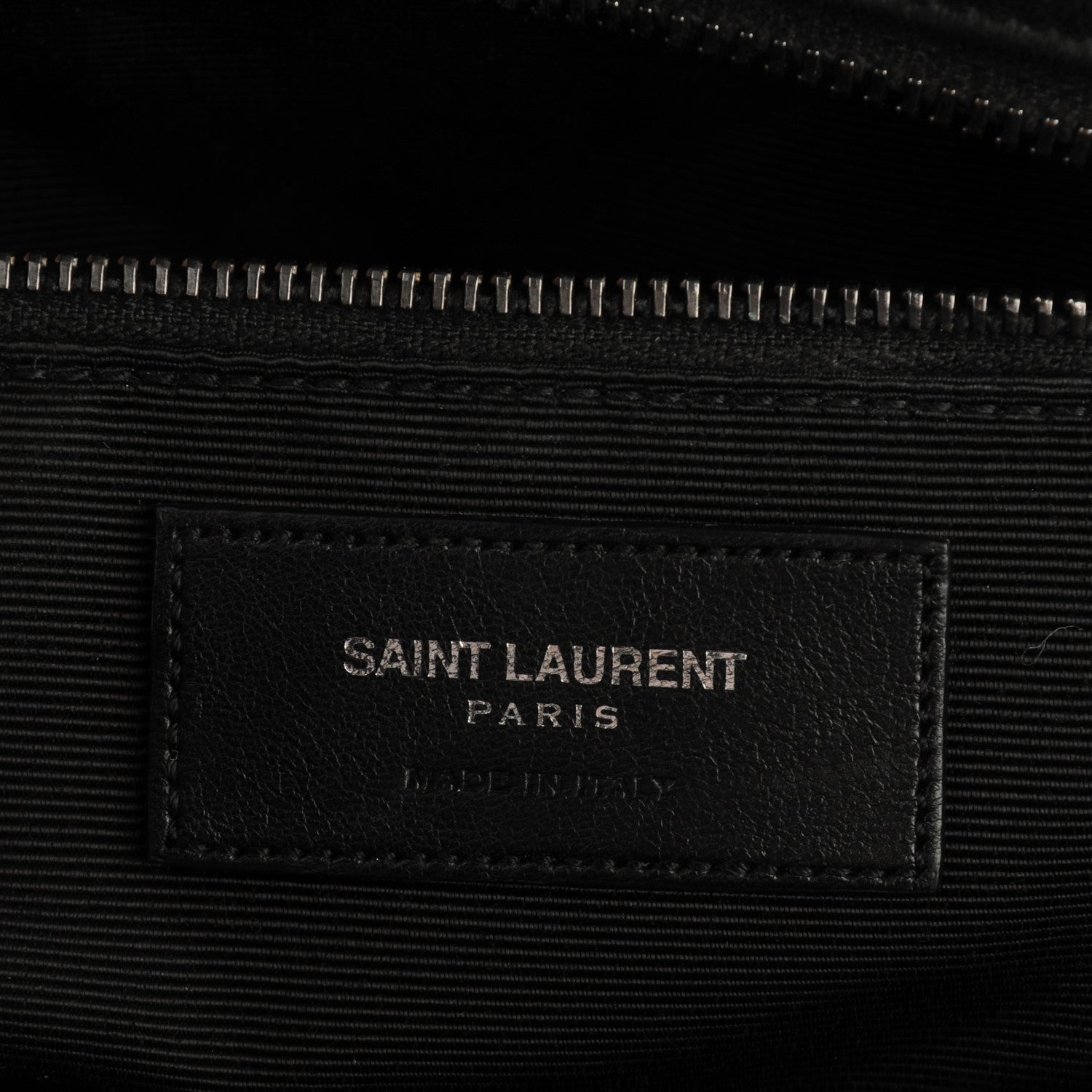 Saint Laurent Sheepskin Matelasse Chevron Large Monogram Shopping Bag Black 6 of 7