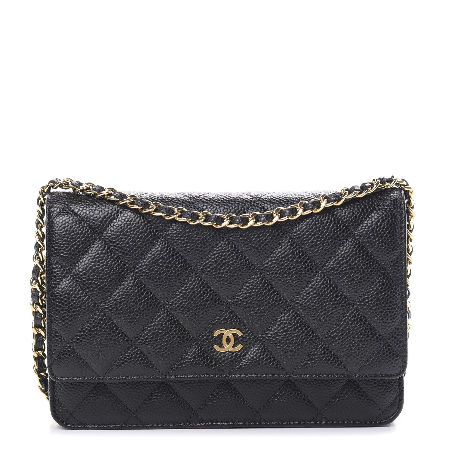 Chanel Caviar Quilted Wallet On Chain WOC Black 1 of 12