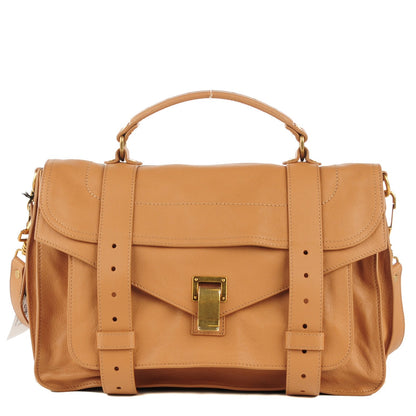 Proenza Schouler Lambskin PS1 Medium Satchel Sahara 1 of 12