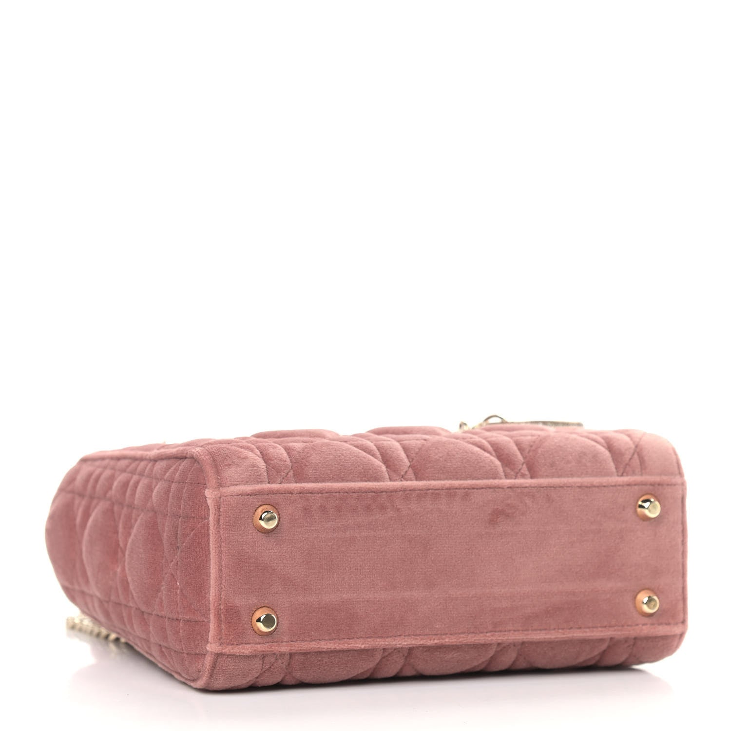 Christian Dior Velvet Mini Lady Dior Pink 4 of 9