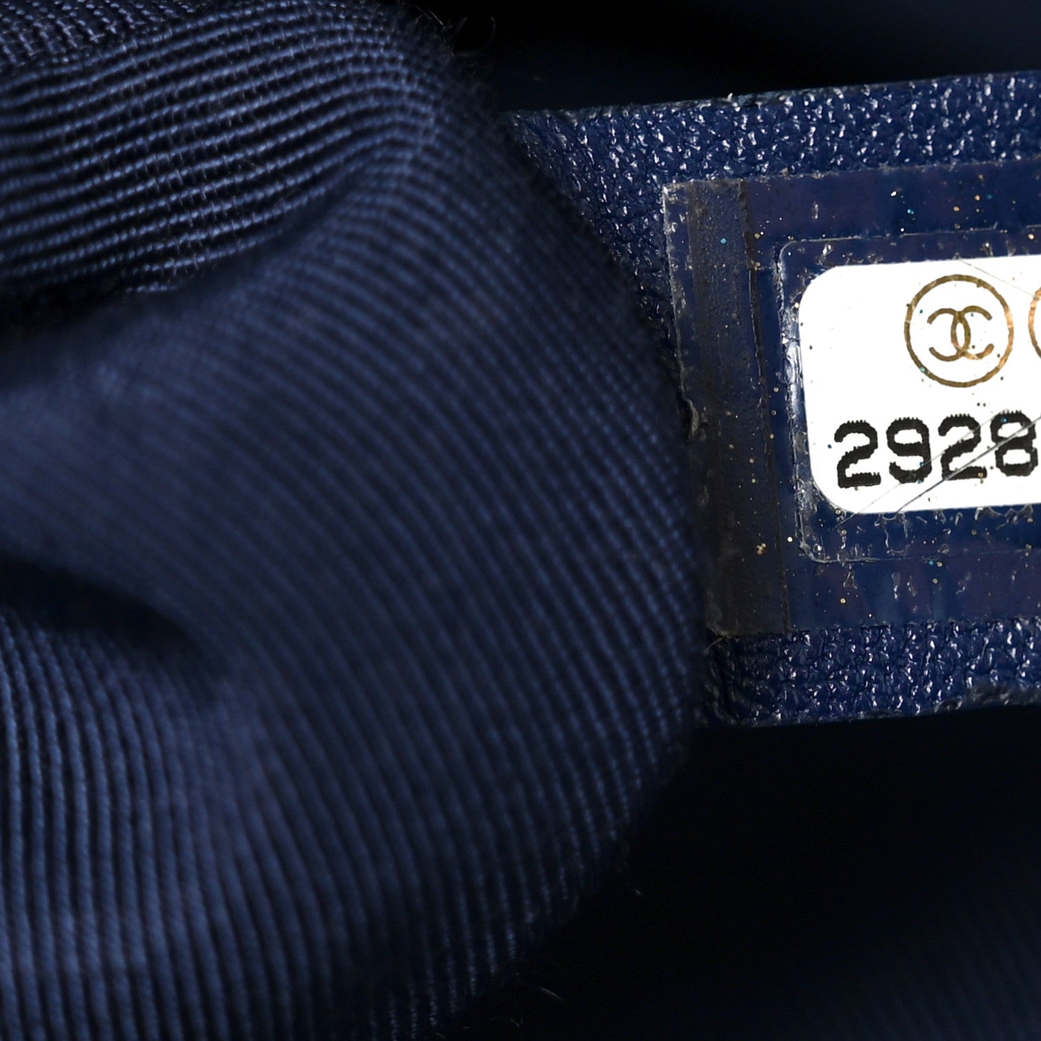 Chanel Goatskin Quilted Maxi Chanel 19 Flap Navy Blue 7 of 10