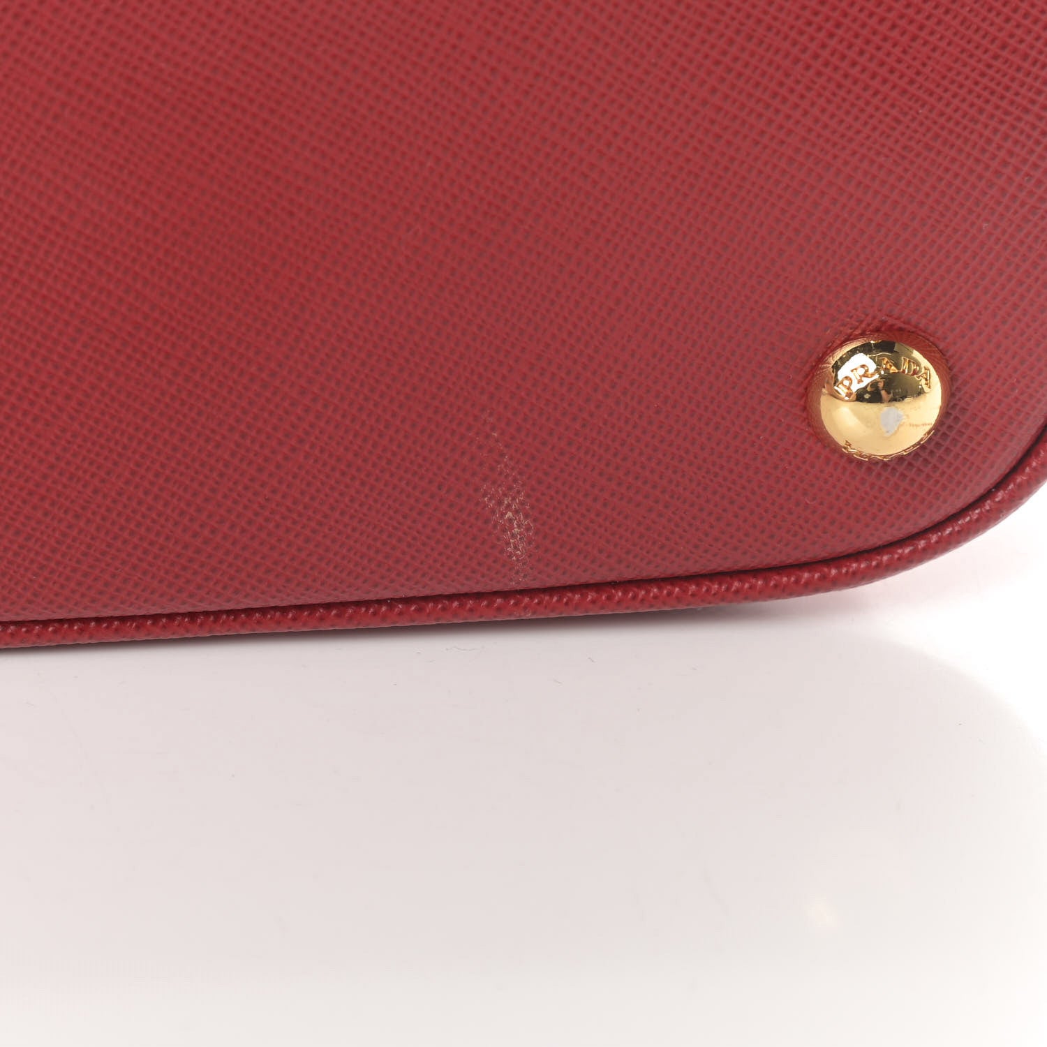 Prada Saffiano Lux Mini Promenade Tote Fuoco 11 of 11