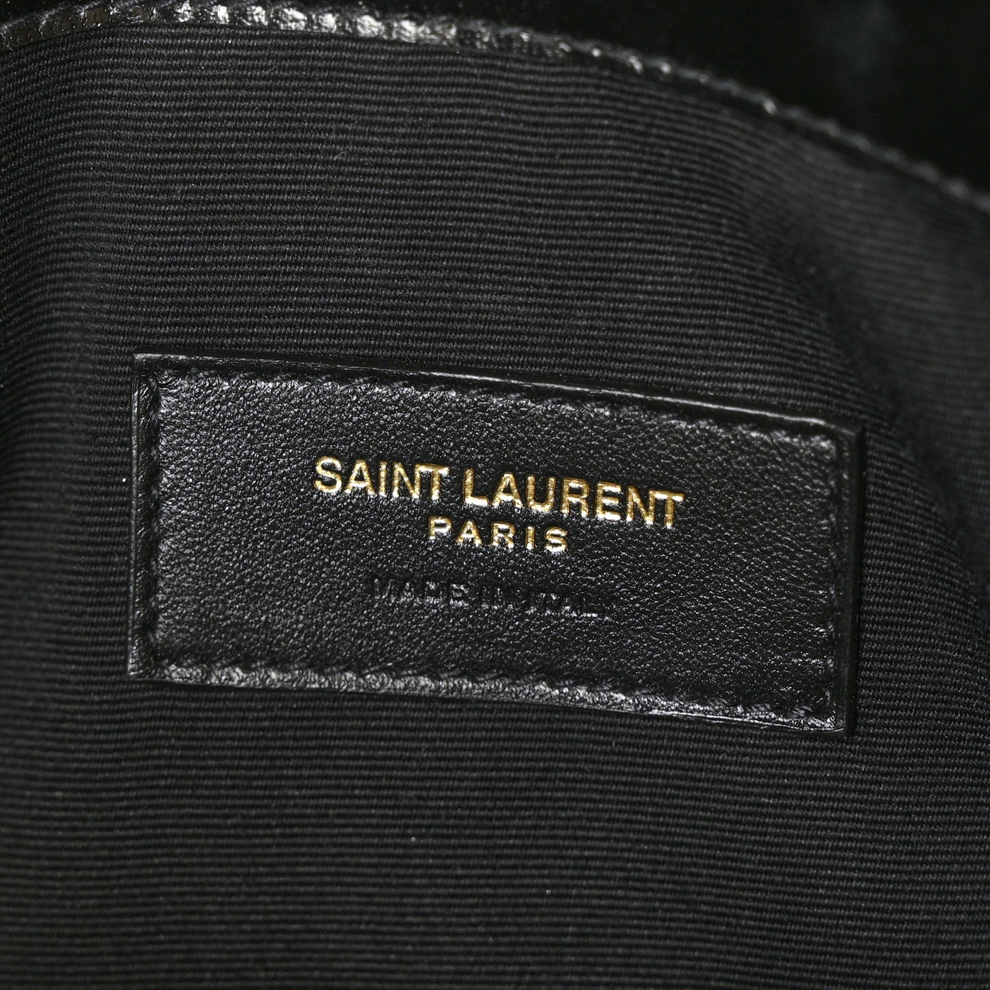 Smooth Shiny Calfskin Monogram Uptown Pouch Black