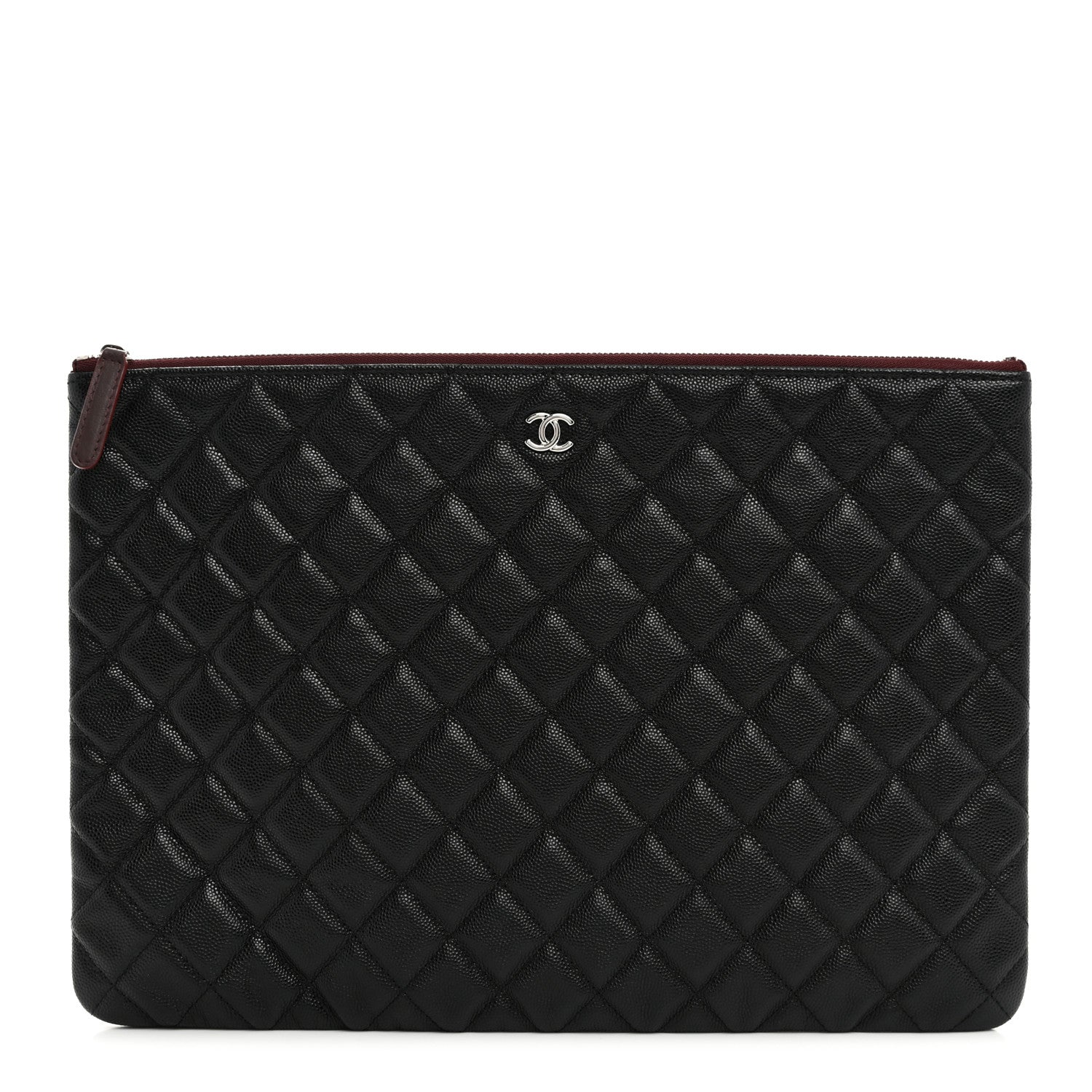 Chanel Caviar Quilted Large Cosmetic Case Black 1 of 8