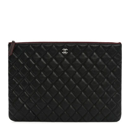 Chanel Caviar Quilted Large Cosmetic Case Black 1 of 8