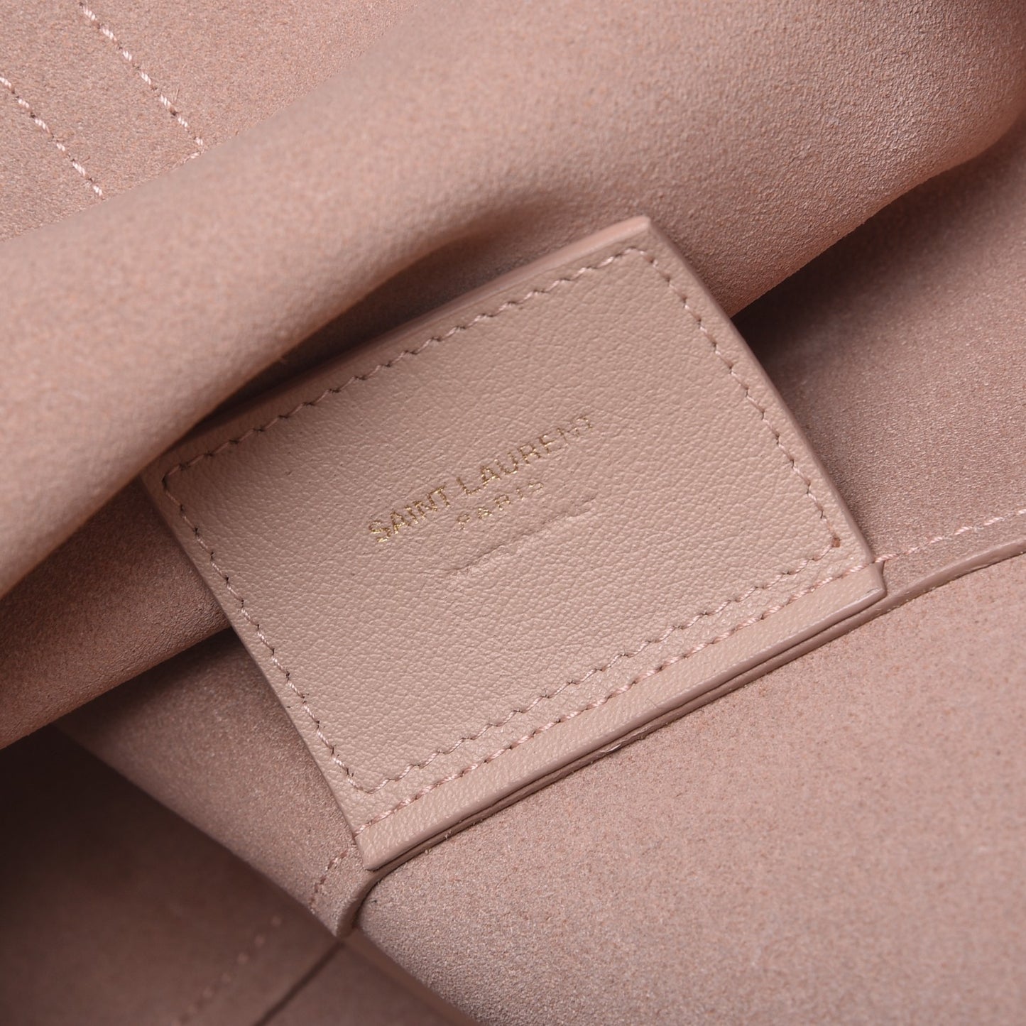 Calfskin Large Shopping Tote Pale Blush