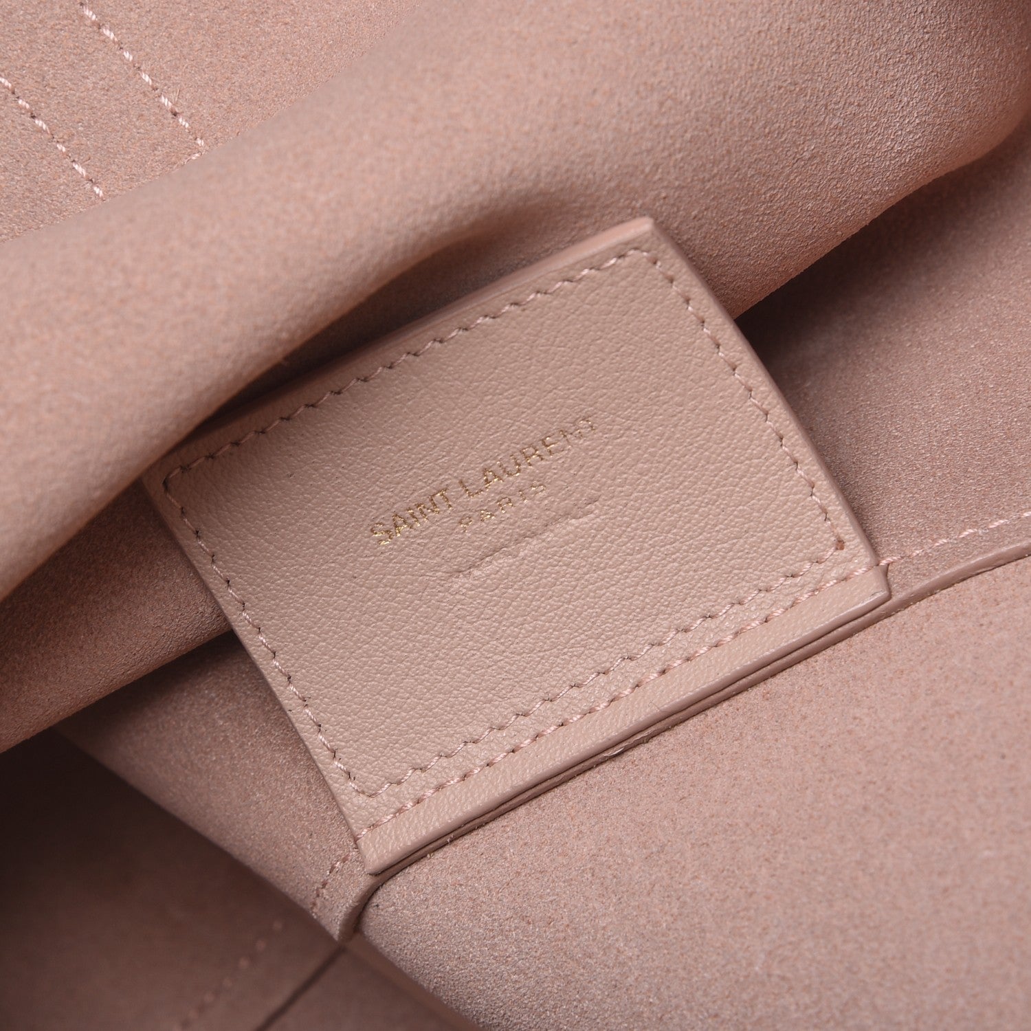 Saint Laurent Calfskin Large Shopping Tote Pale Blush 8 of 13